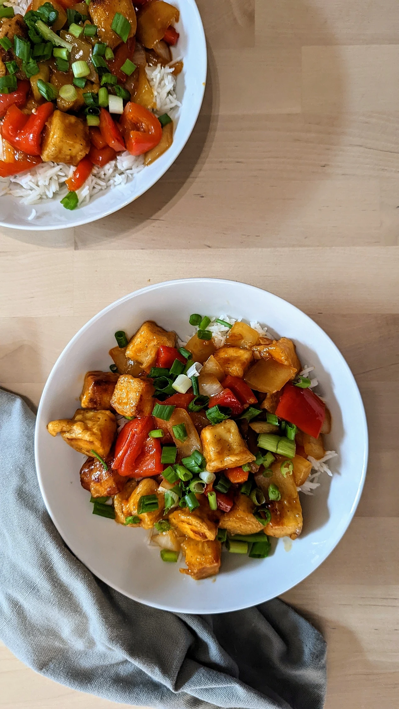 Chili paneer, recipe from <a href=https://www.cookwithmanali.com/chilli-paneer/>here</a>, I think...