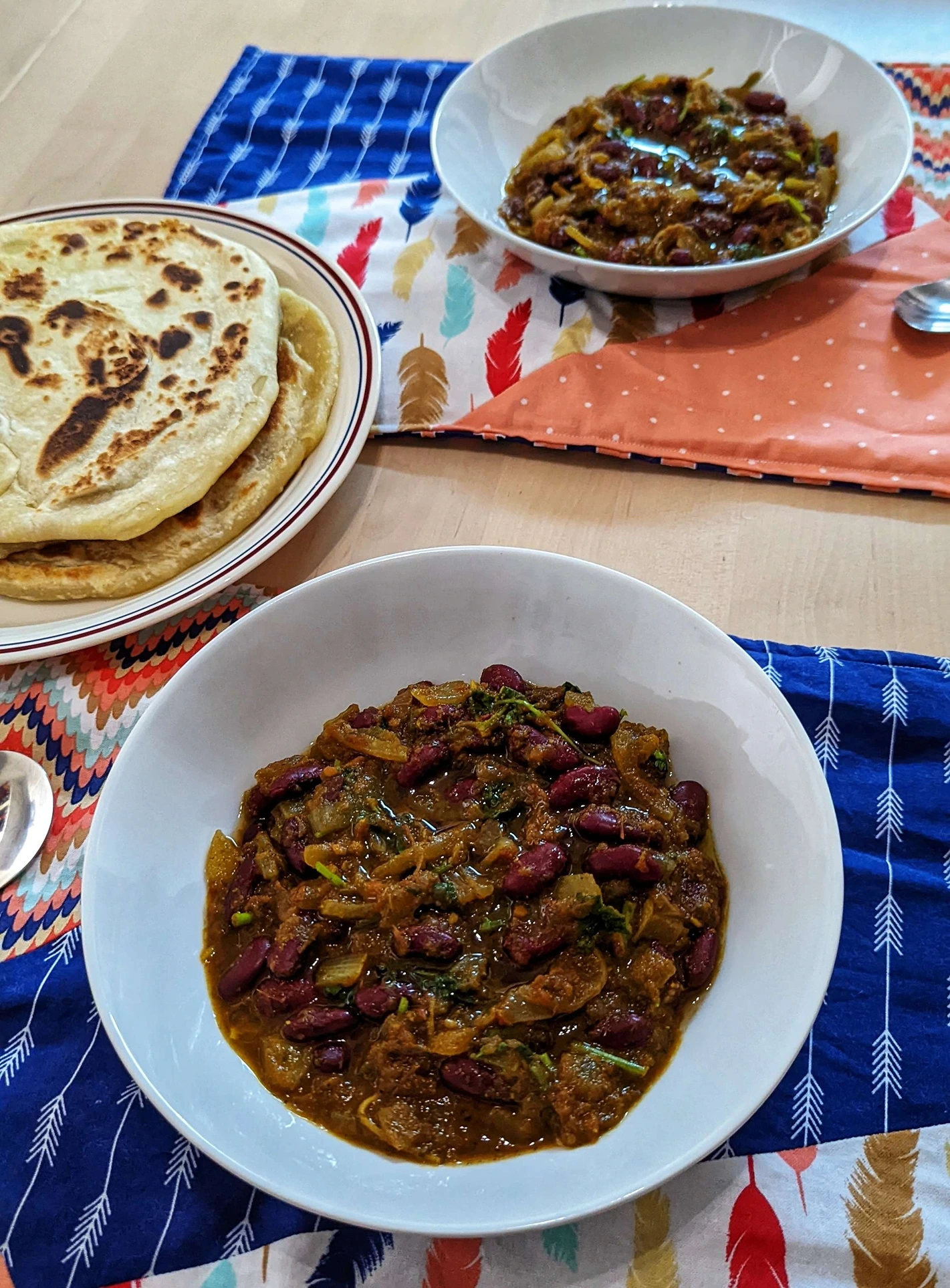 Maraaq digir (bean stew) with sabaayad. Part of my attempt to learn more about Somalian cuisine.